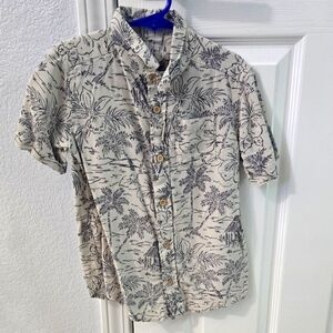 Kids button down Hawaiian dress shirt